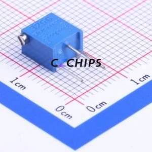 Résistance/potentiomètre réglable 3266X-1-104, composant traversant (THT), résistance 100 kOhm 10 % - Product Image 1