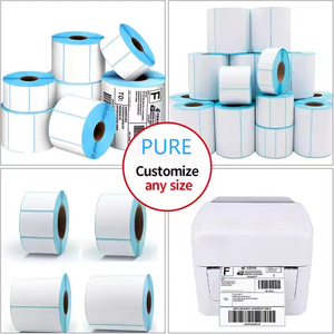 Recyclable Custom Thermal <b>Labels</b> Self-Adhesive Thermal <b>Waterproof</b> 260 Per Roll Specialty Paper Promotion - Product Image 5