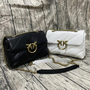 <span class=keywords><strong>Bolso</strong></span> de Mujer de Piel Genuina para Otoño, Estilo Urbano, Acolchado, con Diseño de Almohada, de Sarga, con Asa Individual y Bandolera - Product Image 3