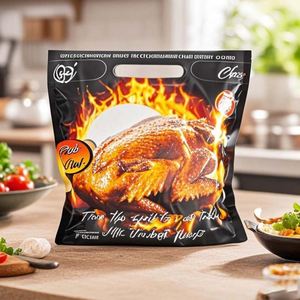 ถุงแบบตั้งได้สำหรับไมโครเวฟไก่ย่างและไก่ย่างร้อนพร้อมซิปพลาสติก - Product Image 6
