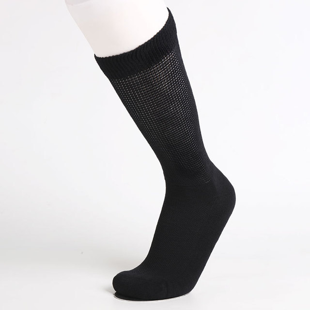 Hot Sale Factory Custom Non Binding Top Fit Extra Wide Calf Cotton Diabetic Socks