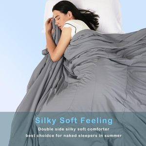 Trọng lượng nhẹ làm mát Duvet polyester mát mẻ như kem cho mùa hè chăn với đôi bên lạnh - Product Image 3