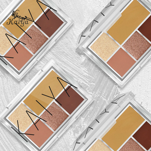 OEM Clear 5 Color Sweatproof Shimmer Eyeshadows <strong>Earth</strong> Tone Matte Eye <strong>Shadow</strong> Highly Pigmented Creamy Makeup Eyeshadow Palette - Product Image 2