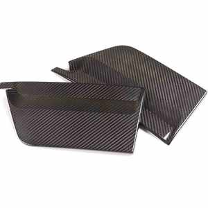 Garniture de pilier B en véritable fibre de carbone, tissage sergé 3K, finition brillante pour <span class=keywords><strong>Ferrari</strong></span> 458, remplacement de réglage intérieur - Décoration - Product Image 3