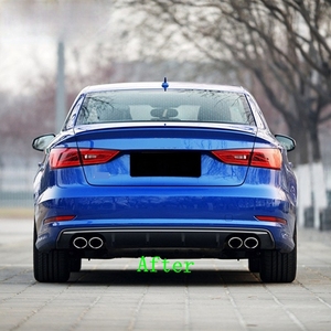 Nuovo Diffusore Posteriore Stile <span class=keywords><strong>Audi</strong></span> S3 per <span class=keywords><strong>Audi</strong></span> A3/S3 2015-2018, Prezzo di Fabbrica dal Produttore - Product Image 4