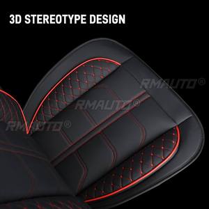 Housses de siège de voiture complètes 5 places, housses de siège automobiles en cuir PU, protections pour Chevy Silverado 1500 2500HD 3500HD 2007-2022 - Product Image 4