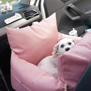 2022 Hot Selling Large Portable Anti Collapse Breathable Pet Dog Car Booster Seat Dog Car Seat For Travel