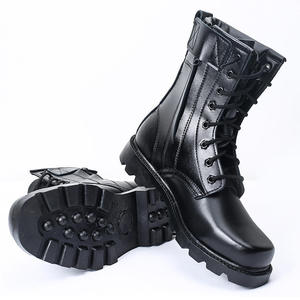 <span class=keywords><strong>Bottes</strong></span> tactiques hautes pour hommes et femmes noires Chaussures de <span class=keywords><strong>randonnée</strong></span> en cuir à fermeture éclair Soutien de la voûte plantaire Alpinisme Botte à talons pour l'extérieur - Product Image 5