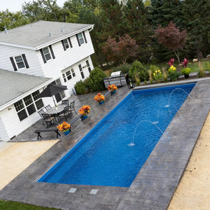 Conteneur de piscine rectangulaire préfabriqué sur mesure en fibre de verre, grande taille, longue durée de vie, qualité supérieure - Product Image 2