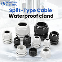 Presse-étoupe résistant à l'usure certifié CE, haute performance, type split, PA6/PA66+EPDM, IP69, basse tension, 4-8 mm, résistant aux températures