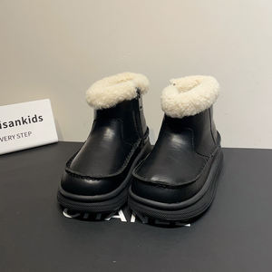 <span class=keywords><strong>Bottes</strong></span> de neige épaisses doublées de polaire pour enfants TBS Fermeture éclair latérale Antidérapantes <span class=keywords><strong>Bottes</strong></span> en cuir tendance - Product Image 5