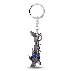 z799 League of Legendes Jinx cannon LOL Keychain Metal Key Rings For Gift Jewelry for car Key chain