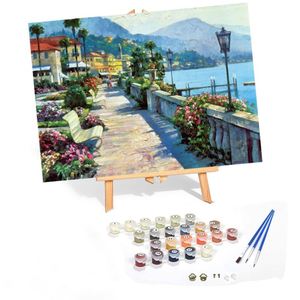 Juego de Pintura por Números sobre Lienzo 100% Algodón, Precio de Fábrica, Pintura de Paisajes - Product Image 2