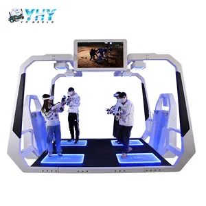YHYVR Permainan Menembak VR 9D Mesin Arcade VR Simulator Realitas Virtual untuk Tim Multipemain Unity