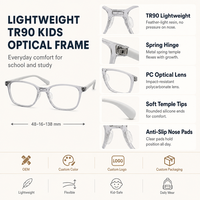 Montures de lunettes de vue en silicone pour enfants, montures optiques