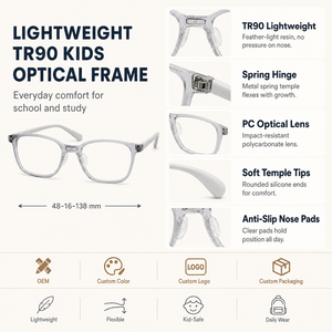 Gafas <span class=keywords><strong>de</strong></span> Silicona para Niños, Monturas <span class=keywords><strong>de</strong></span> Gafas Graduadas, Monturas Ópticas - Product Image 2