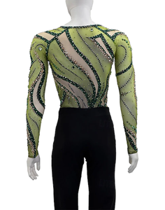 Combinaisons sur mesure en gros pour hommes, vêtements de scène, danse, patinage artistique, entraînement, danse latine, costume de gymnastique - Product Image 5