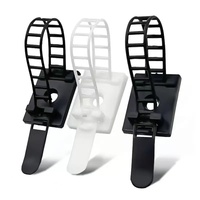 Pince de câble réglable en nylon Organisateur de câble en plastique avec pinces de câble adhésives