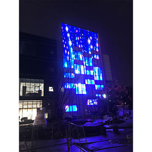 Outdoor and indoor transparent glass P3.9 P7.8 P10 P10.4 P15 P20 LED film display <b>panels</b> and LED strip display <b>screens</b> - Product Image 2