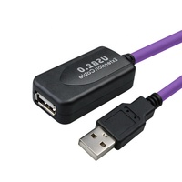 Câble d'extension USB 2.0 haute flexibilité avec connecteur femelle, pour chaîne porte-câbles, câble de données haute vitesse pour équipement industriel
