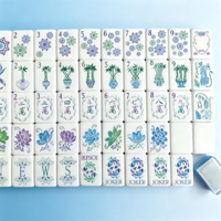 Tuiles de Mahjong en Acrylique de Luxe pour 4 Joueurs – Haute Qualité, Durables, Écologiques, Portables – Idéales pour les Clubs et le Divertissement