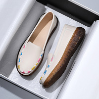 Chaussures plates décontractées pour femmes, printemps-automne, transfrontalières, à talon plat unique, à enfiler, respirantes, pour maman, maternité, infirmière