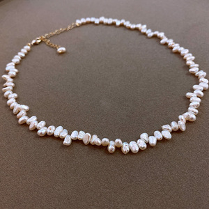 2022 di vendita calda collana di perle d'acqua dolce bianco naturale regolabile perle di perle barocche <span class=keywords><strong>s</strong></span> bracciale <span class=keywords><strong>Set</strong></span> per donna - Product Image 3