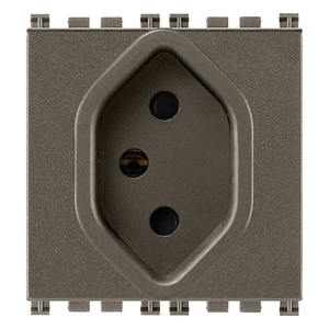 เต้ารับโลหะสวิส Sicury 2P+T 10A ขนาด 5.4X5.3X6 สำหรับเต้ารับไฟฟ้า - Product Image 1