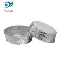 Petits moules à tartelettes jetables en aluminium, peu profonds, de qualité alimentaire, pour la cuisson