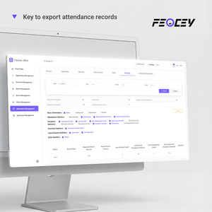Sistema de Control de Acceso Biométrico Multifuncional Feocey FC5005 con Reconocimiento Facial, Control de Asistencia y Anti-Robo, en PVC - Product Image 5