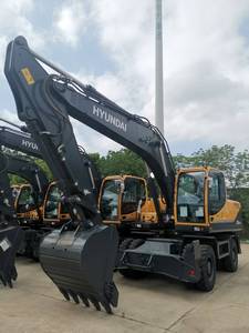 2025 Nuevo Usado Hyundai 180W-9S excavadora de ruedas 18 toneladas maquinaria pesada motor Cummins Kawasaki cilindro hidráulico EURO 2 en Stock - Product Image 5