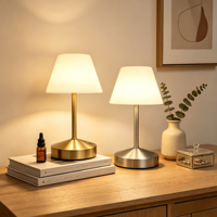 Lampe de bureau sans fil rechargeable pour usage extérieur avec batterie de 3600 mAh, rechargeable par USB, lampe de table étanche pour extérieur