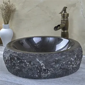 Pedra de Mármore lavatórios e pias de Mármore Do Banheiro de luxo