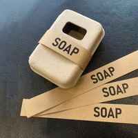 Eco-friendly Molded Paper Pulp Gift Box Biodegradable Customized Soap Packaging Box with Hemp Rope and Sleeve for Party Favors