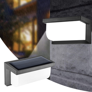 Lampe murale LED à énergie solaire, étanche IP65, avec capteur de mouvement radar à micro-ondes, pour éclairage extérieur de route, jardin, balcon, terrasse - Product Image 2