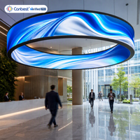 Écran d'Affichage LED Flexible Courbé Souple Numérique Canbest P0.9 P1.2 P1.5 P1.8 P2 P2.5 P3 P4 pour Colonne Cylindre Anneau Mur Vidéo