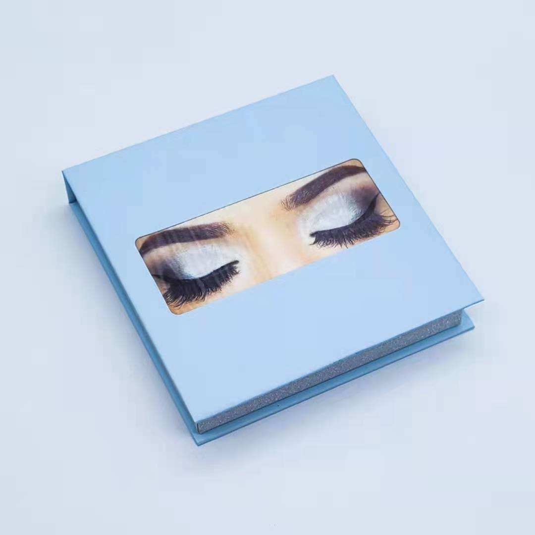 Blue eyelash box