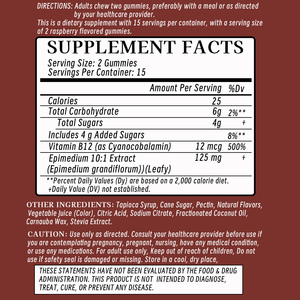 Gomitas de hierba de cabra cachonda de la mejor calidad con vitamina B12 Boost Energy & Performance Suplemento dietético formulado para hombres - Product Image 2