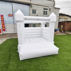 Yuedong 8ft Blanc Gonflable Saut Rebond Maison Partie <span class=keywords><strong>Château</strong></span> Parc Pvc Videur Rebondissant <span class=keywords><strong>Location</strong></span> De <span class=keywords><strong>Mariage</strong></span> - Product Image 4