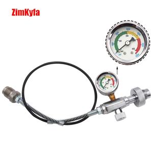 Adaptador de Conexión DIN DIN para Tanque de Buceo, Aleación de Aluminio Plateada OEM para Llenado de Aire, Manguera de 24'' 232 300 Bar - Product Image 6