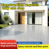 Peinture époxy auto-nivelante pour sols en sable coloré, revêtement de sol époxy, peinture époxy pour sols en sable coloré, vente en gros