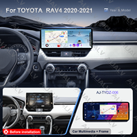 Produit Aijia pour Toyota RAV4 2020-2022, écran Android 12,3 pouces, noir mat, LHD RHD, accessoires de cadre pour grand écran, atelier de réparation