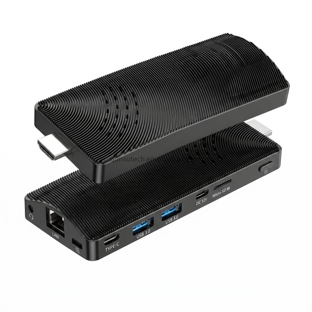 Qunsu Pc Stick Intel Gemini Lake J4105 Dual 4K Display Win11 Mini PC Integrated Graphics New 128GB EMMC RJ45 2.5G Business Use