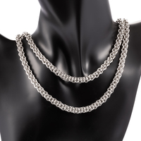 En vrac 3D Anneau Lien Chaîne Twist Corde En Acier Inoxydable Permanent Bijoux Fabrication Accessoires pour Colliers Bracelets