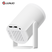 Mini projecteur JUNUO Turn 1, 200 lumens ANSI, 720P, 1+8 Go, Android 14, portable pour usage domestique, haut-parleurs intégrés, prise en charge 4K