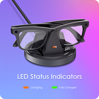 Support de charge rapide intelligent pour lunettes connectées, chargeur pour lunettes Ray-Ban Meta et Oakley, chargeur pour lunettes connectées Ray-Ban Meta