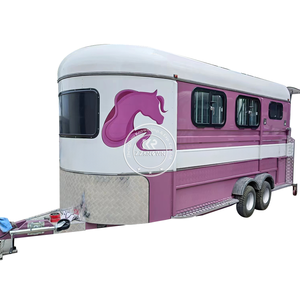 2025 Bisagra flotante de camión de remolque de caballo de techo de fibra de vidrio de remolque seguro más vendido con aplicación para alimentos Snack Food Chips en venta - Product Image 4