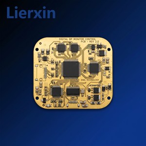 Scheda di controllo principale ENIG per misuratore di <span class=keywords><strong>pressione</strong></span> elettronico, sensore di <span class=keywords><strong>pressione</strong></span> oscillometrico a 2 strati, driver motore pompa, OLED, ritmo cardiaco - Product Image 1