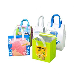 Sac isotherme en non-tissé imperméable, motif dessin animé, portable et pliable, 20-30L, pour café, gâteaux et repas - Product Image 1