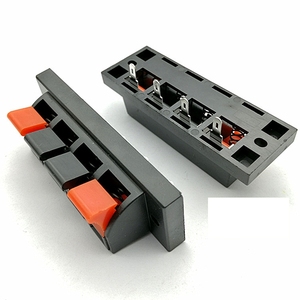 Terminal de audio tipo banana de 4 posiciones WP4-10, poste de terminal de resorte con pin de cobre 4P, abrazadera de cable para prueba de envejecimiento, poste de terminal de resorte - Product Image 4